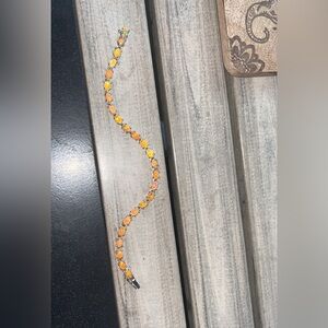 Sterling Silver and Opal Bracelet
